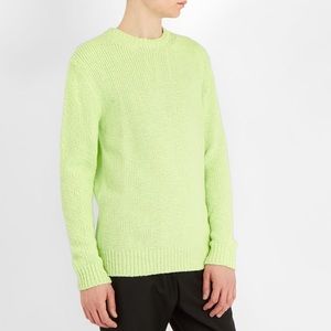 New Stella McCartney Light Green Chunky Knit Sweater
